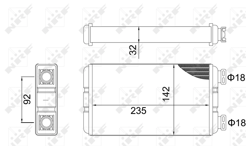 Radiador de forno (de aquecedor) NRF 54312