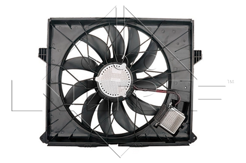 85955 Nissens Difusor do radiador de esfriamento, montado com motor e roda de aletas
