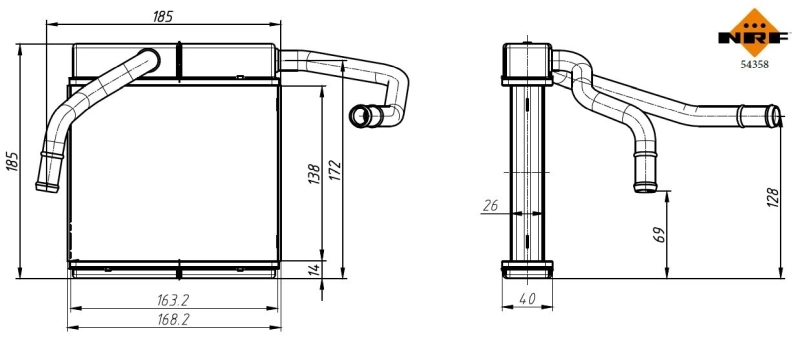 Radiador de forno (de aquecedor) Ford Ranger preço, a partir de 66,80 USD