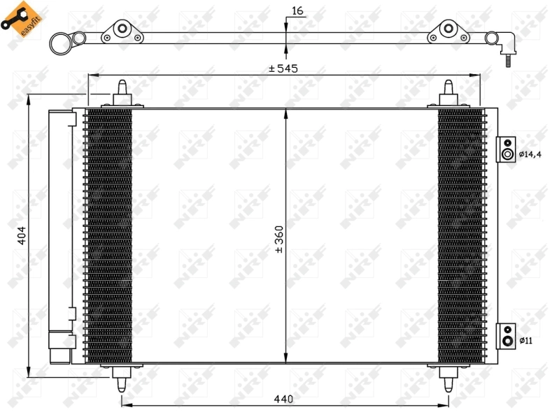 Compre 35844 NRF Radiador de aparelho de ar condicionado