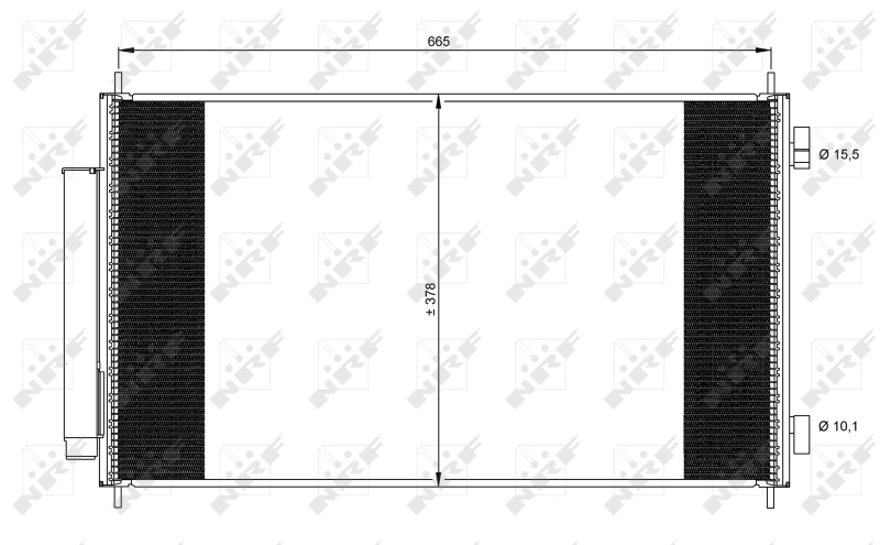 Radiador de aparelho de ar condicionado para Honda CR-V III RE