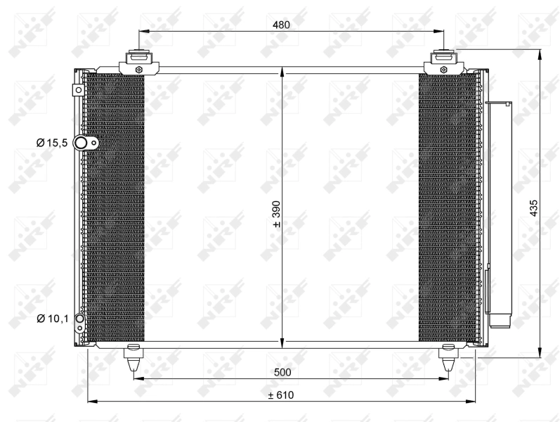 Compre 35860 NRF Radiador de aparelho de ar condicionado