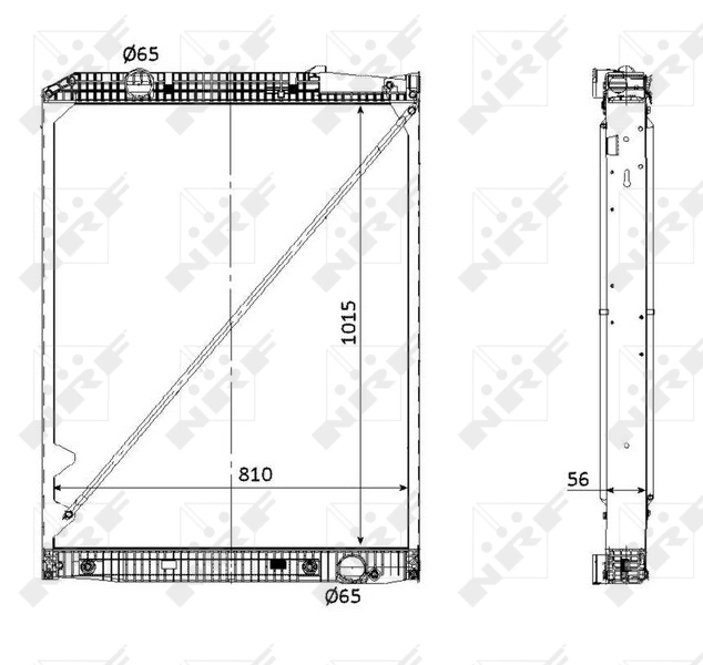 Radiador de esfriamento de motor A9425003503 Mercedes