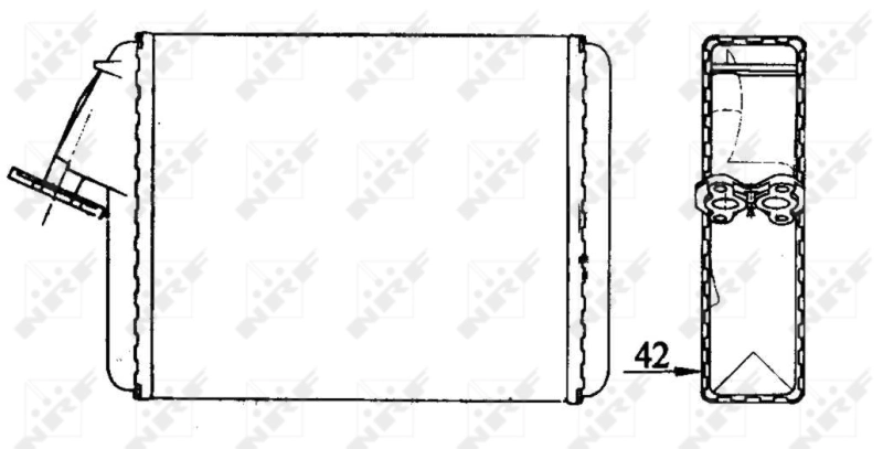 Compre 58840 NRF Radiador de forno (de aquecedor)