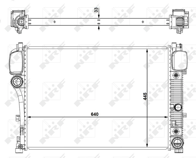 Radiador de esfriamento de motor Mercedes S  C216