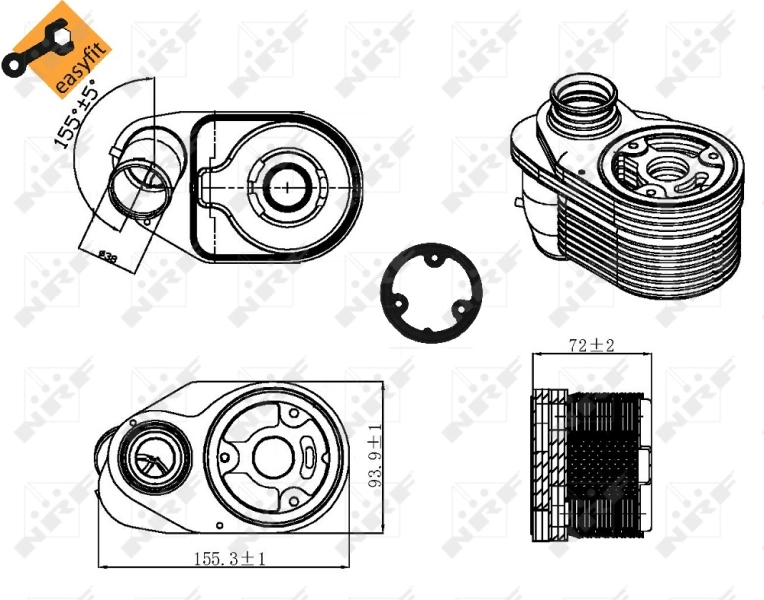 Radiador de óleo NRF 31324