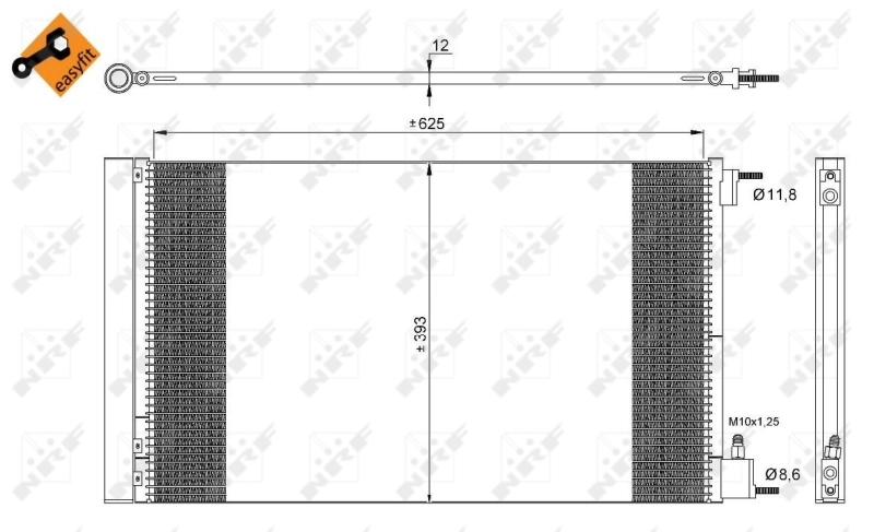 Radiador de aparelho de ar condicionado 35912 NRF
