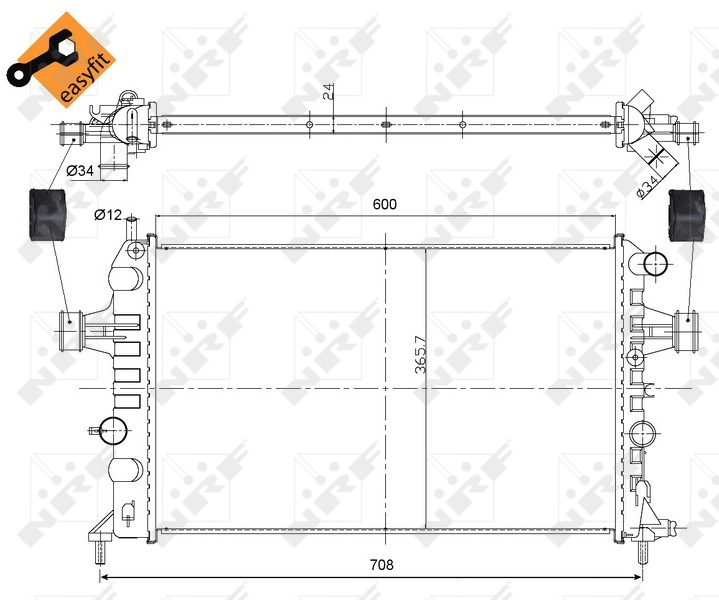 Compre 1073062 Frig AIR Radiador de esfriamento de motor