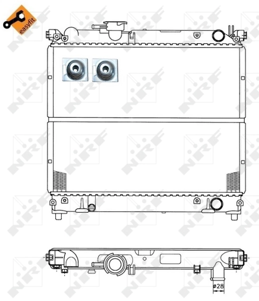17700A60A00 Suzuki Radiador de esfriamento de motor