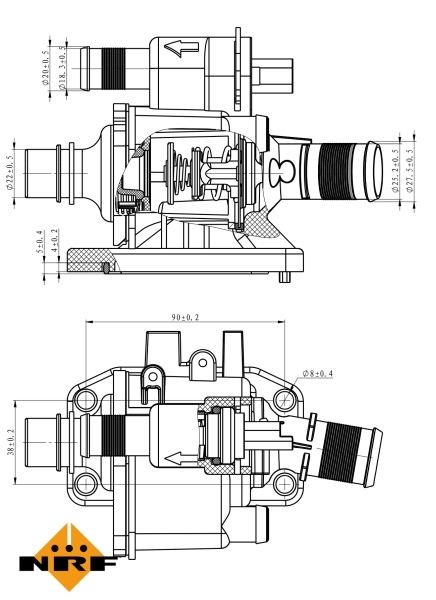 Termostato 725058 NRF