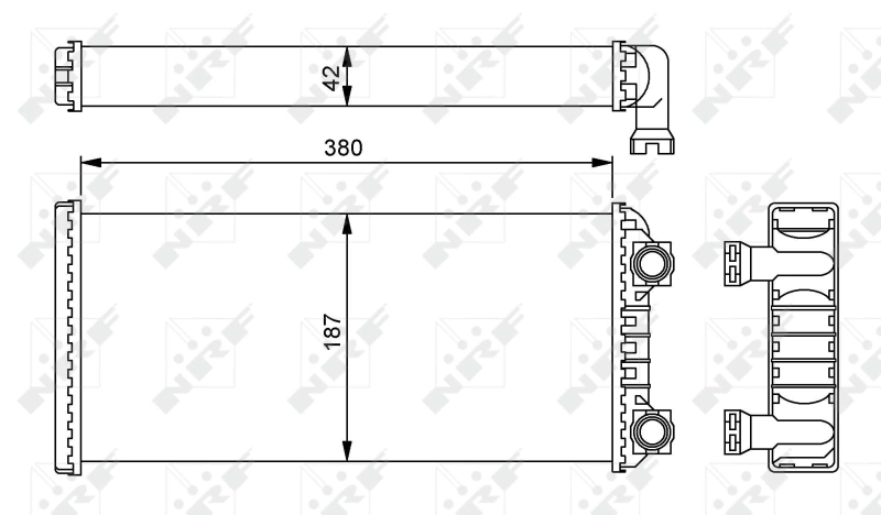 Radiador de forno (de aquecedor) para Volvo Trucks TRUCK FH12  