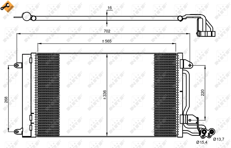 Radiador de aparelho de ar condicionado Peugeot/Citroen 1618099680 preço, a partir de 49,37 USD