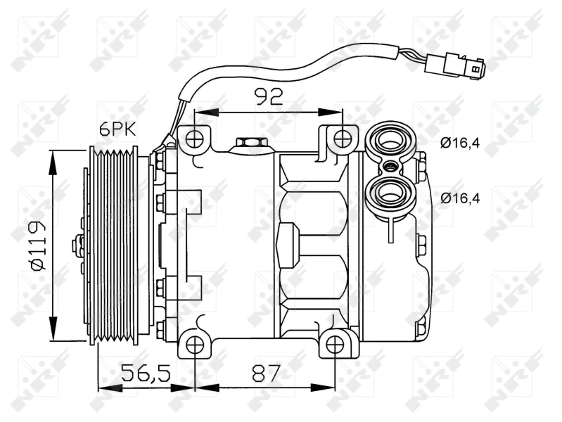 AC86 Cargo Compressor de aparelho de ar condicionado