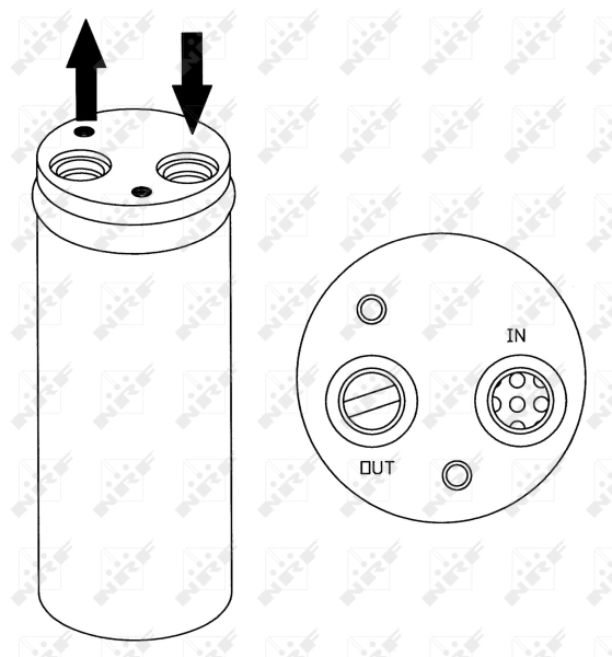 Tanque de recepção do secador de aparelho de ar condicionado 33208 NRF
