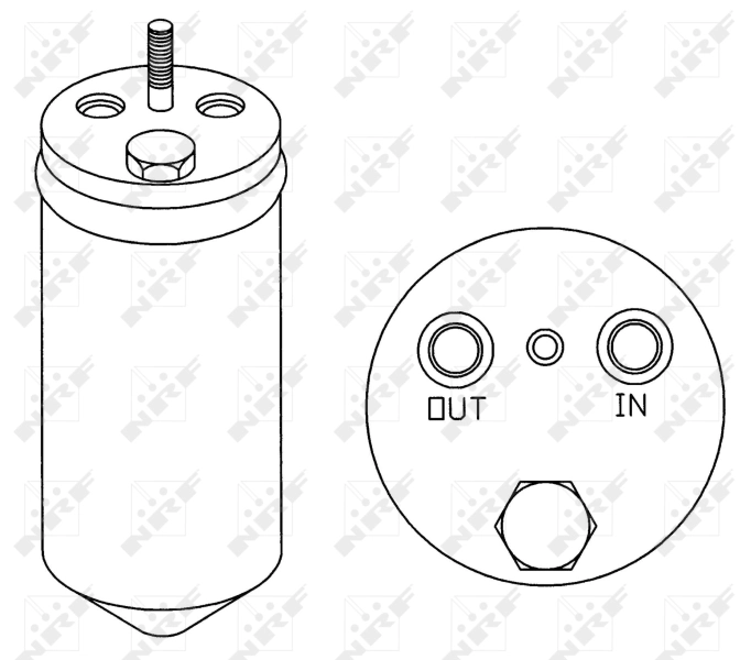 Tanque de recepção do secador de aparelho de ar condicionado 33149 NRF