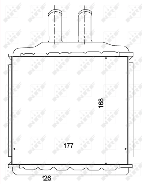 Radiador de forno (de aquecedor) NRF 54270