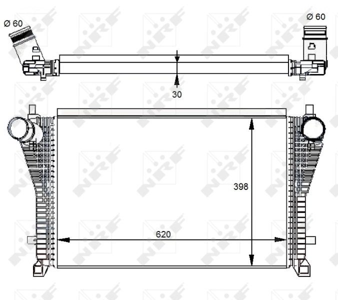  Radiador de intercooler Seat Leon III hatchback (5F1) (2012 - 2020) III
