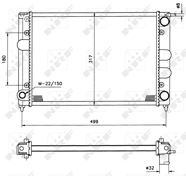 Compre 529505 NRF Radiador de esfriamento de motor