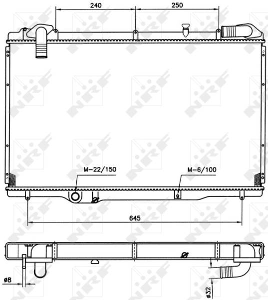 Compre 54750 NRF Radiador de esfriamento de motor