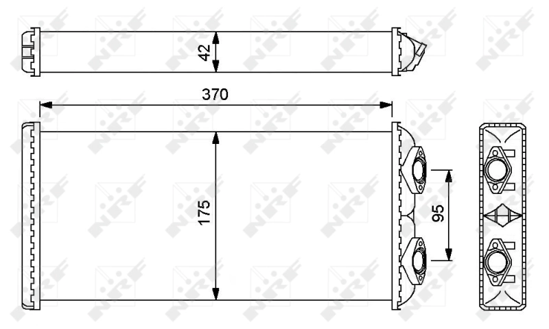 Radiador de forno (de aquecedor) 54246 NRF