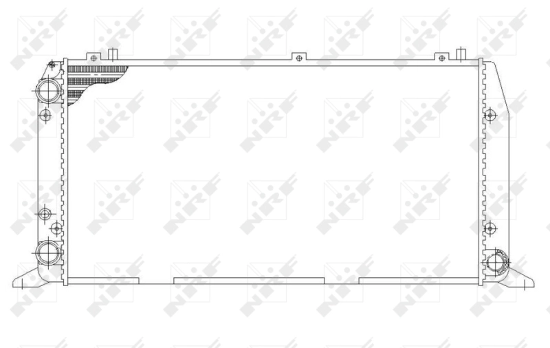 Radiador de esfriamento de motor 54602 NRF
