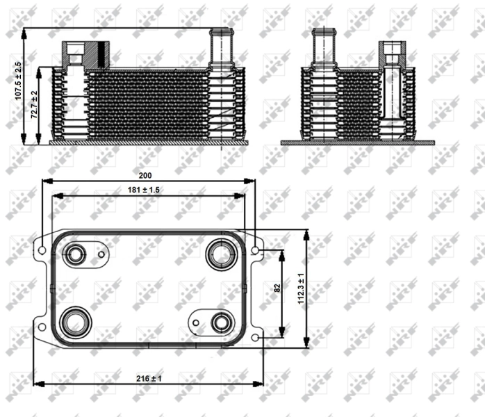 Radiador de esfriamento, Caixa Automática de Mudança NRF 31363