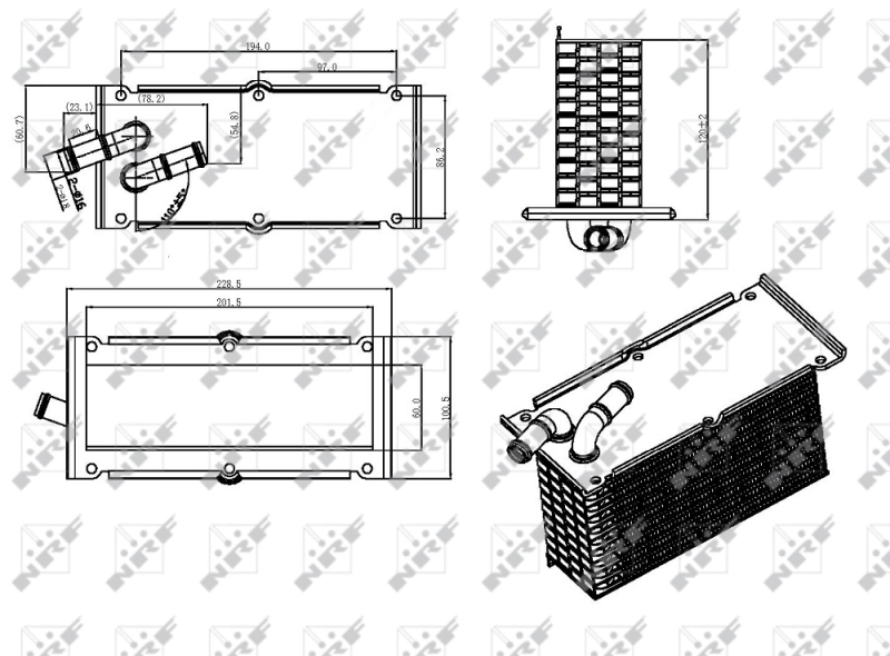 Radiador de óleo 30292 NRF