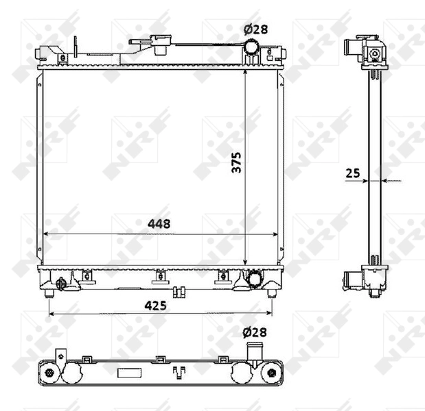 Compre 53930 NRF Radiador de esfriamento de motor