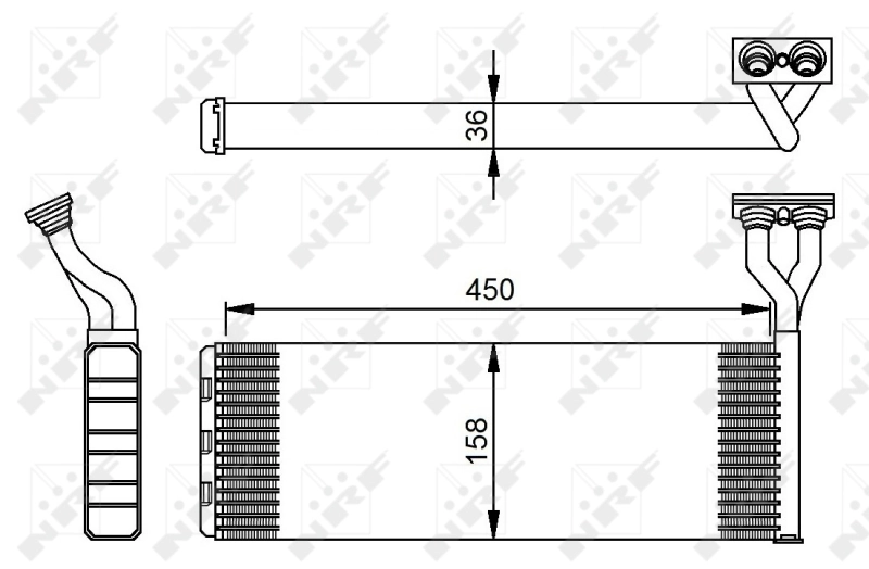 2834141 Scania Radiador de forno (de aquecedor)