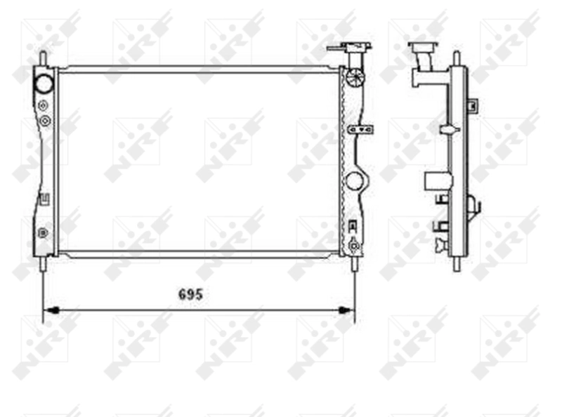 Compre Radiador de esfriamento de motor Mitsubishi Colt 6