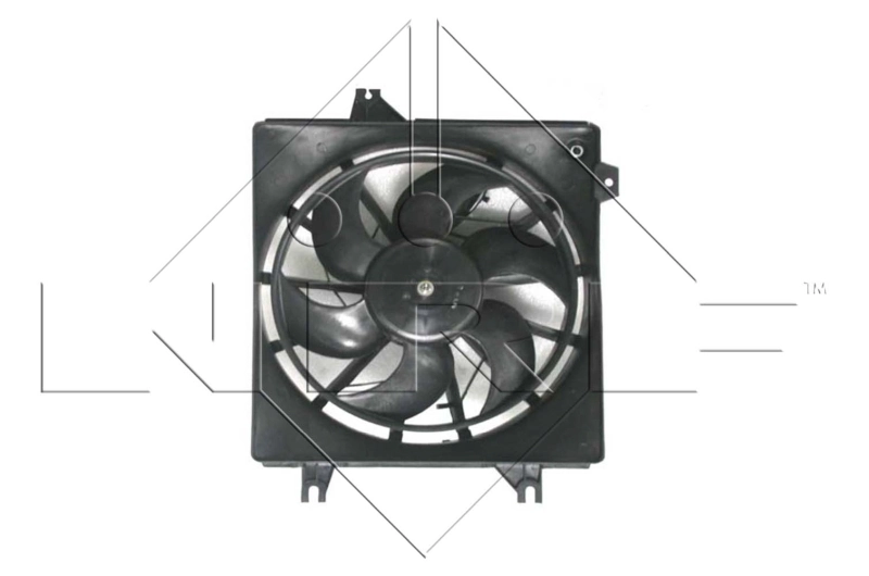 47499 NRF Ventilador (roda de aletas) do radiador de esfriamento