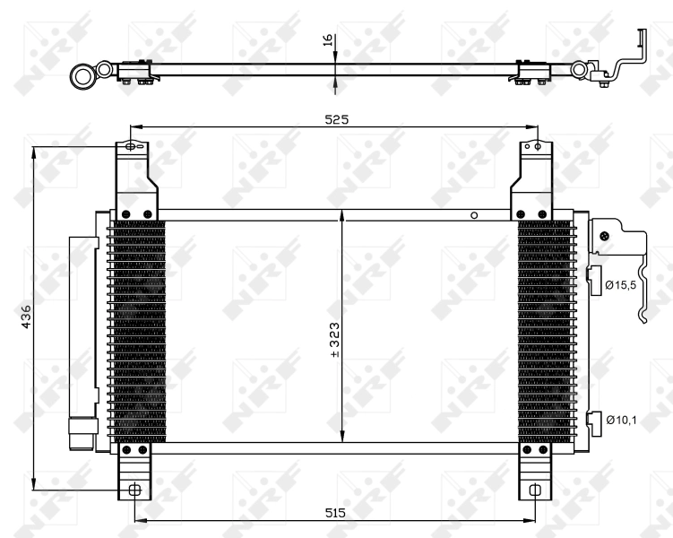 Compre 35464 NRF Radiador de aparelho de ar condicionado