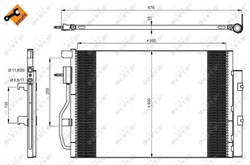 Compre Radiador de aparelho de ar condicionado Chevrolet Aveo 3