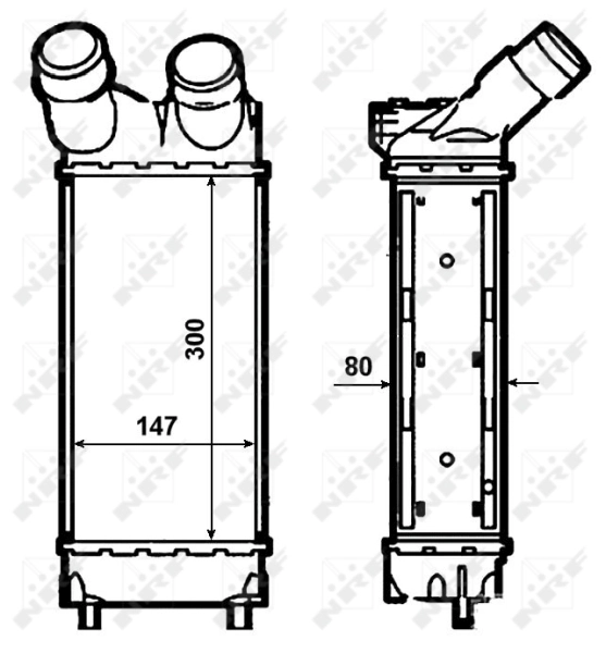 9682434580 VAG Radiador de intercooler