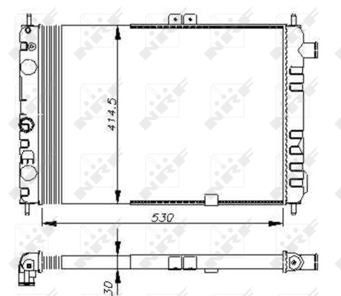 DRM20004 VAG Radiador de esfriamento de motor