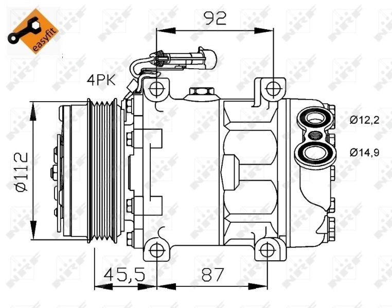 Compre 32701 NRF Compressor de aparelho de ar condicionado