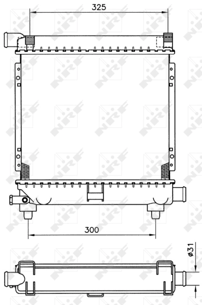Compre BM534 Magneti Marelli Radiador de esfriamento de motor