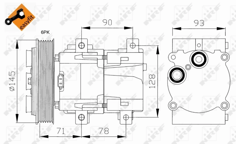 Compre Compressor de aparelho de ar condicionado Ford Fiesta 