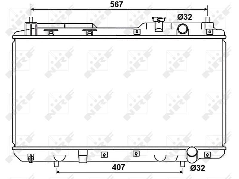 Compre 53506 NRF Radiador de esfriamento de motor