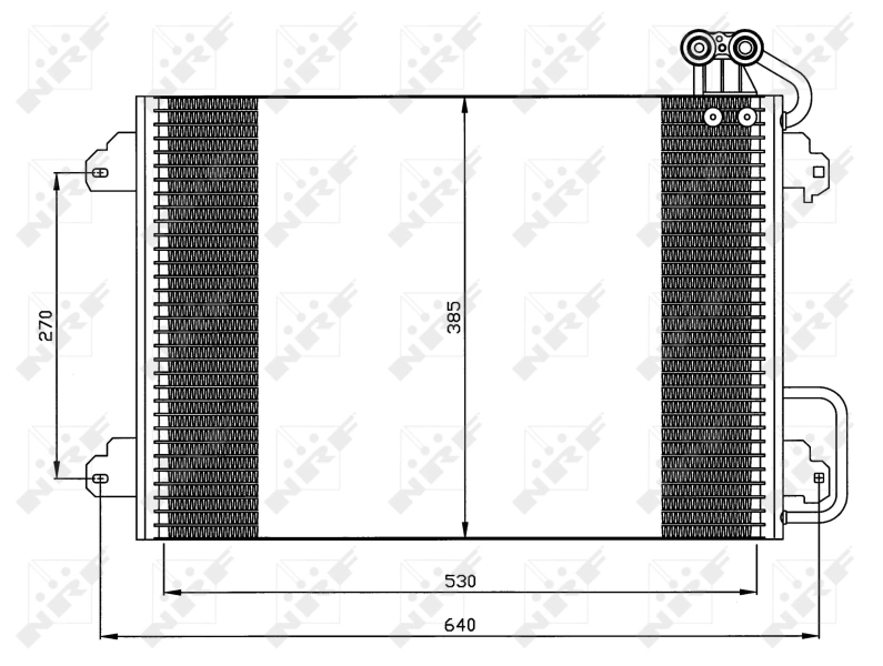 Radiador de aparelho de ar condicionado 35340 NRF