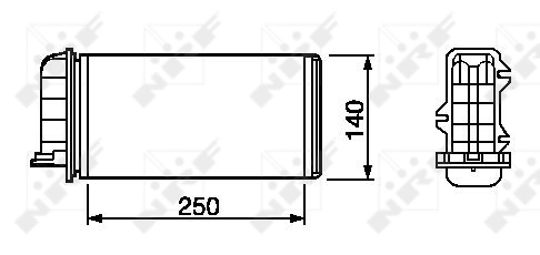 Radiador de forno (de aquecedor) NRF 53219