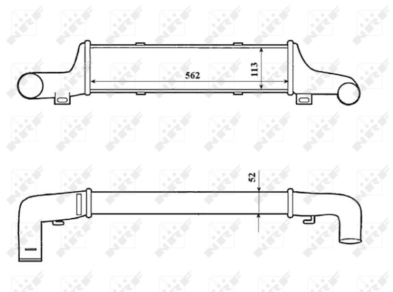 Radiador de intercooler 30419 NRF