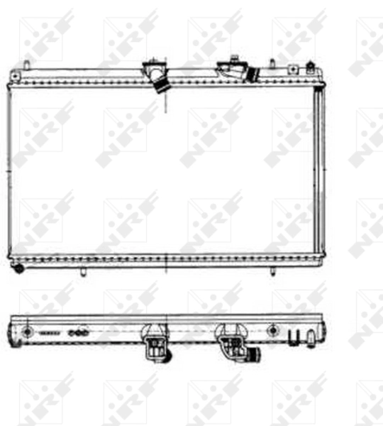 Radiador de esfriamento de motor 50443 NRF