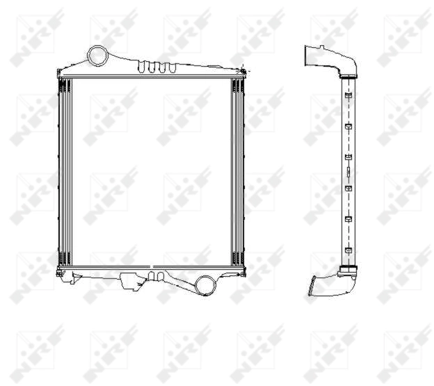 Radiador de intercooler 309304 NRF