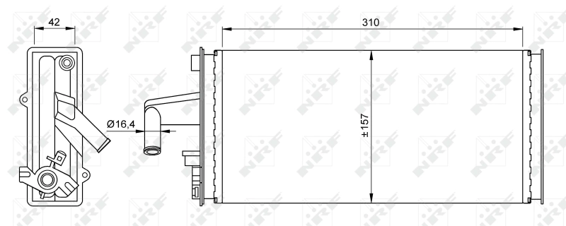 Radiador de forno (de aquecedor) NRF 54259