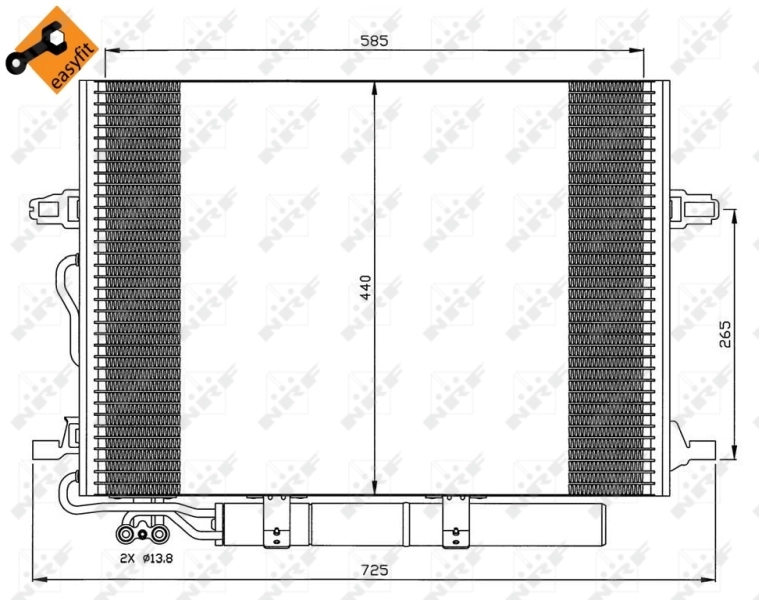 Compre 35517 NRF Radiador de aparelho de ar condicionado