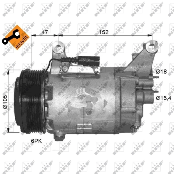 Compre 32409 NRF Compressor de aparelho de ar condicionado