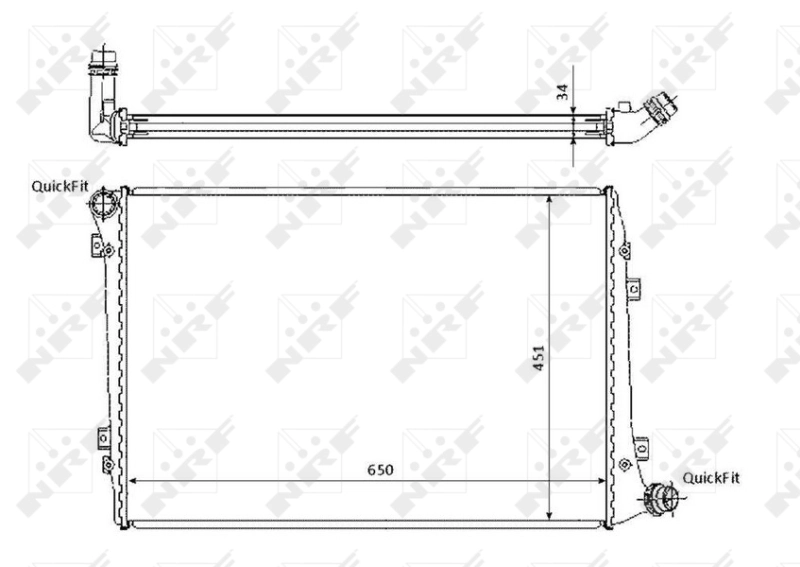 Compre 53814 NRF Radiador de esfriamento de motor