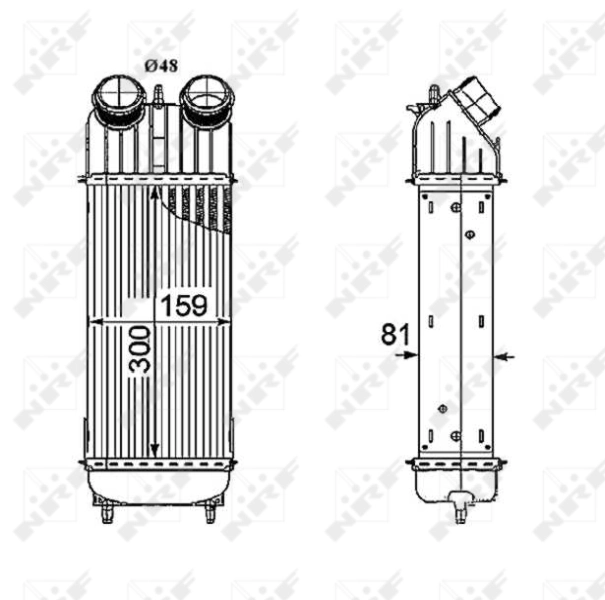 ST203 Magneti Marelli Radiador de intercooler