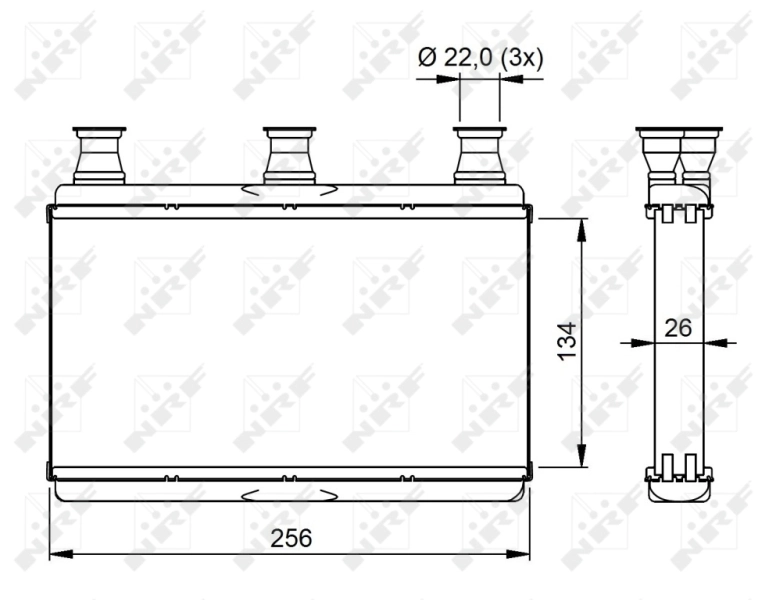 Radiador de forno (de aquecedor) BMW 5  E60